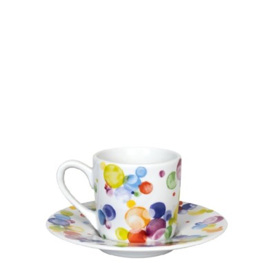 Konitz Φλυτζάνι Espresso Πορσελάνης,Design–«Colourful Cast Bubbles»,85ml Konitz Φλυτζάνι Espresso Πορσελάνης,Design–«Colourful Cast Bubbles»,85ml