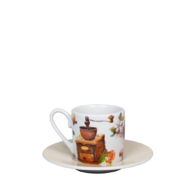 Konitz Coffee Tea & Chocolate Φλυτζάνι Espresso Coffee Birds Πορσελάνης 85ml