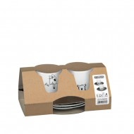 Konitz Σετ 2 Φλυτζάνια Espresso Πορσελάνης, Funny Cats & Funny Dogs «Funny Cats & Dogs» 85ml Konitz Σετ 2 Φλυτζάνια Espresso Πορσελάνης, Funny Cats & Funny Dogs «Funny Cats & Dogs» 85ml