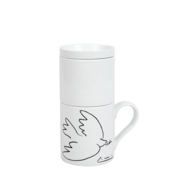 Konitz Καφετιέρα και Κούπα 2σε1 – «La Colombe De La Paix,370ml Konitz Καφετιέρα και Κούπα 2σε1 – «La Colombe De La Paix,370ml