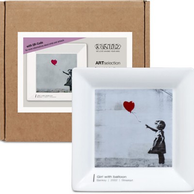 Konitz Πιάτο Πορσελάνης, Art&Music «Girl With Balloon» by Banksy 13,2x26εκ Konitz Πιάτο Πορσελάνης, Art&Music «Girl With Balloon» by Banksy 13,2x26εκ