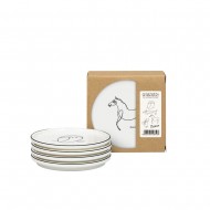 Konitz Σουβέρ Πορσελάνης Σετ 4τμχ, Art&Music «Animaux» 10εκ Konitz Σουβέρ Πορσελάνης Σετ 4τμχ, Art&Music «Animaux» 10εκ