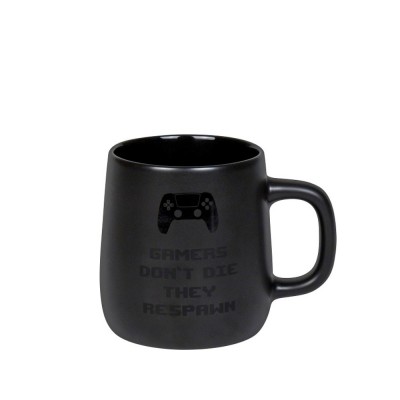 Konitz Κούπα Gamers Don't Die Gaming Πορσελάνη Μαύρο 400ml