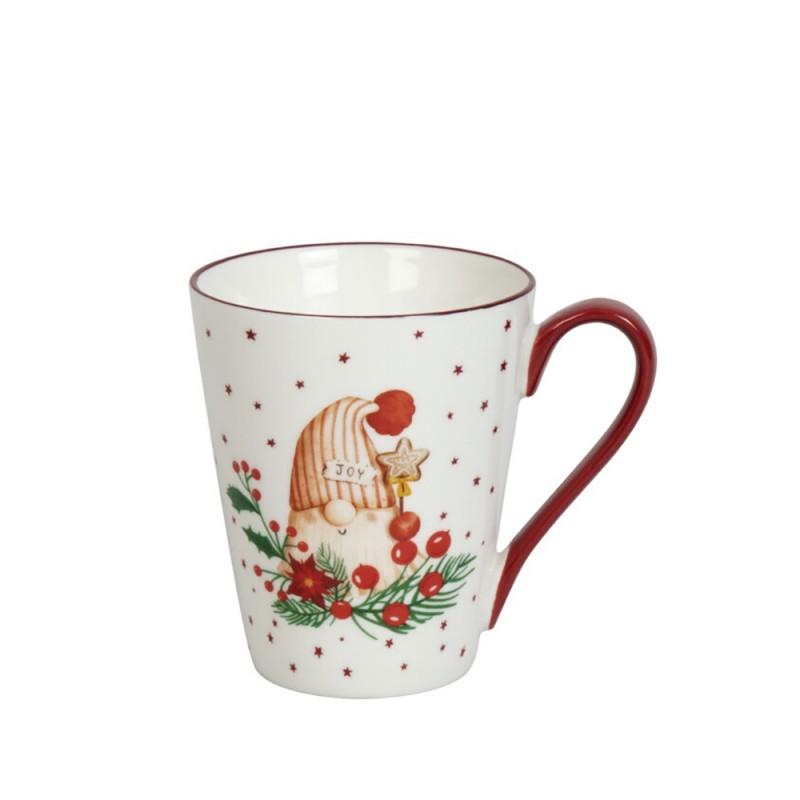 Konitz Σετ 4 Κούπες Πορσελάνης, Winter & Christmas «Gnomes» 45cl Konitz Σετ 4 Κούπες Πορσελάνης, Winter & Christmas «Gnomes» 45cl