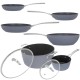 Laura Ashley Kitchenware Σετ Μαγειρικών Σκευών 6τμχ Σφυρήλατο Αλουμίνιο Dark Slate