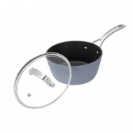 Laura Ashley Kitchenware Κατσαρόλα Γάλακτος Με Γυάλινο Καπάκι από Σφυρήλατο Αλουμίνιο , Σκούρο Γκρι-Dark Slate 18εκ Laura Ashley Kitchenware Κατσαρόλα Γάλακτος Με Γυάλινο Καπάκι από Σφυρήλατο Αλουμίνιο , Σκούρο Γκρι-Dark Slate 18εκ