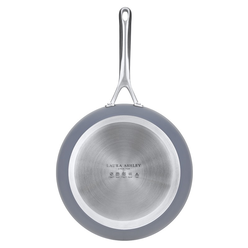 Laura Ashley Kitchenware Τηγάνι απο Σφυρήλατο Αλουμίνιο , Σκούρο Γκρι-Dark Slate 28εκ