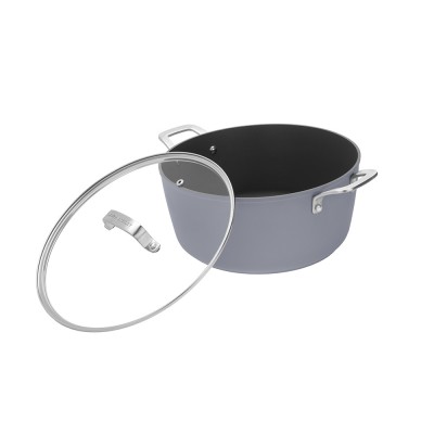 Laura Ashley Kitchenware Χύτρα Με Γυάλινο Καπάκι από Σφυρήλατο Αλουμίνιο, Σκούρο Γκρι-Dark Slate 28εκ Laura Ashley Kitchenware Χύτρα Με Γυάλινο Καπάκι από Σφυρήλατο Αλουμίνιο, Σκούρο Γκρι-Dark Slate 28εκ