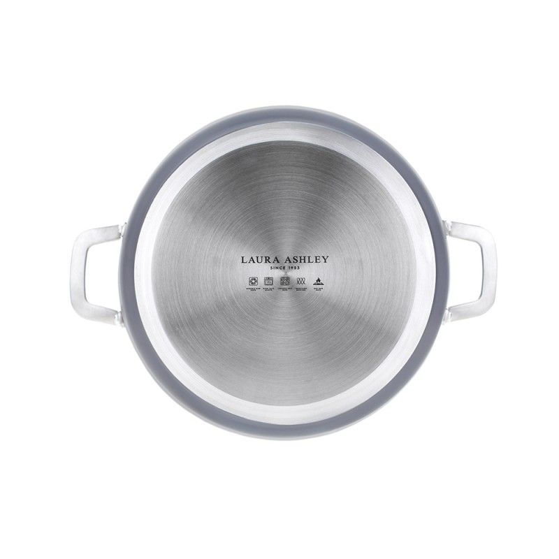 Laura Ashley Kitchenware Σετ Μαγειρικών Σκευών 6τμχ Σφυρήλατο Αλουμίνιο Dark Slate