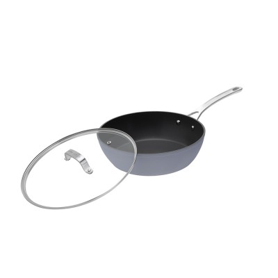 Laura Ashley Kitchenware Τηγάνι Βαθύ Με Γυάλινο Καπάκι από Σφυρήλατο Αλουμίνιο , Σκούρο Γκρι-Dark Slate 28εκ Laura Ashley Kitchenware Τηγάνι Βαθύ Με Γυάλινο Καπάκι από Σφυρήλατο Αλουμίνιο , Σκούρο Γκρι-Dark Slate 28εκ