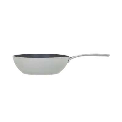 Laura Ashley Kitchenware Wok απο Σφυρήλατο Αλουμίνιο, Πράσινο-Sage Leaf 30εκ Laura Ashley Kitchenware Wok απο Σφυρήλατο Αλουμίνιο, Πράσινο-Sage Leaf 30εκ