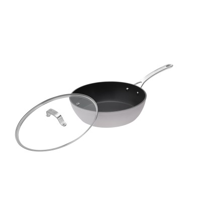 Laura Ashley Kitchenware Τηγάνι Βαθύ Με Γυάλινο Καπάκι απο Σφυρήλατο Αλουμίνιο, Πράσινο-Sage Leaf 28εκ Laura Ashley Kitchenware Τηγάνι Βαθύ Με Γυάλινο Καπάκι απο Σφυρήλατο Αλουμίνιο, Πράσινο-Sage Leaf 28εκ