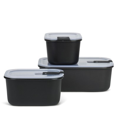 Mepal Φαγητοδοχεία Easy Clip Σετ 3τμχ Μαύρο,Nordic Black, 2x450ml και 1000ml Mepal Φαγητοδοχεία Easy Clip Σετ 3τμχ Μαύρο,Nordic Black, 2x450ml και 1000ml