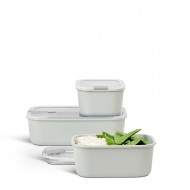 Mepal Φαγητοδοχεία Easy Clip Σετ 3τμχ Λευκό,Nordic ΅White, 2x700ml και 1500ml Mepal Φαγητοδοχεία Easy Clip Σετ 3τμχ Λευκό,Nordic ΅White, 2x700ml και 1500ml