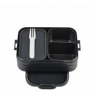 Mepal Φαγητοδοχείo με Διαχωριστικά Μαύρο,Bento Lunchbox Nordic Black, 900ml Mepal Φαγητοδοχείo με Διαχωριστικά Μαύρο,Bento Lunchbox Nordic Black, 900ml