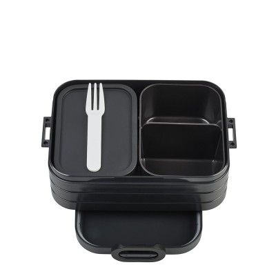 Mepal Φαγητοδοχείo με Διαχωριστικά Μαύρο,Bento Lunchbox Nordic Black, 900ml Mepal Φαγητοδοχείo με Διαχωριστικά Μαύρο,Bento Lunchbox Nordic Black, 900ml