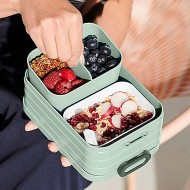 Mepal Φαγητοδοχείo με Διαχωριστικά Μαύρο,Bento Lunchbox Nordic Black, 900ml Mepal Φαγητοδοχείo με Διαχωριστικά Μαύρο,Bento Lunchbox Nordic Black, 900ml