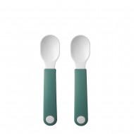 Mepal Εκπαιδευτικά Παιδικά Κουτάλια Σετ 2τμχ Mio, Deep Turquoise Mepal Εκπαιδευτικά Παιδικά Κουτάλια Σετ 2τμχ Mio, Deep Turquoise