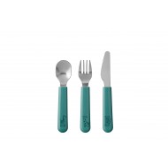 Mepal Παιδικά Μαχαιροπήρουνα Σετ 3τμχ Mio, Deep Turquoise Mepal Παιδικά Μαχαιροπήρουνα Σετ 3τμχ Mio, Deep Turquoise