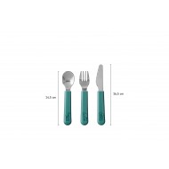Mepal Παιδικά Μαχαιροπήρουνα Σετ 3τμχ Mio, Deep Turquoise Mepal Παιδικά Μαχαιροπήρουνα Σετ 3τμχ Mio, Deep Turquoise
