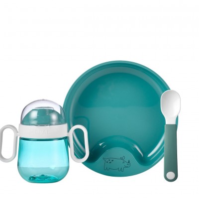Mepal Παιδικό Σερβίτσιο Φαγητού Σετ 3τμχ Mio, Deep Turquoise Mepal Παιδικό Σερβίτσιο Φαγητού Σετ 3τμχ Mio, Deep Turquoise