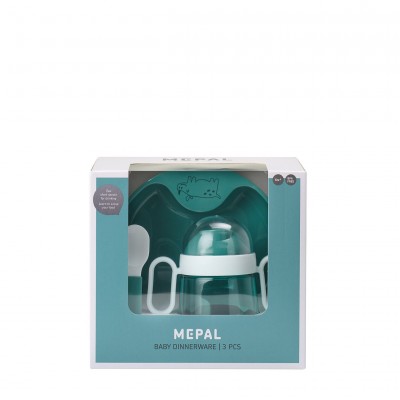 Mepal Παιδικό Σερβίτσιο Φαγητού Σετ 3τμχ Mio, Deep Turquoise Mepal Παιδικό Σερβίτσιο Φαγητού Σετ 3τμχ Mio, Deep Turquoise