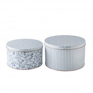 Laura Ashley Κουτιά Μεταλλικά Σετ 2 τμχ Stripe and Woodruff Tin Box Storage (22x13 και19,5x11εκ) Laura Ashley Κουτιά Μεταλλικά Σετ 2 τμχ Stripe and Woodruff Tin Box Storage (22x13 και19,5x11εκ)