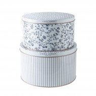 Laura Ashley Κουτιά Μεταλλικά Σετ 2 τμχ Stripe and Woodruff Tin Box Storage (22x13 και19,5x11εκ) Laura Ashley Κουτιά Μεταλλικά Σετ 2 τμχ Stripe and Woodruff Tin Box Storage (22x13 και19,5x11εκ)