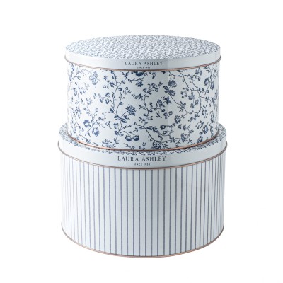 Laura Ashley Κουτιά Μεταλλικά Σετ 2 τμχ Stripe and Woodruff Tin Box Storage (22x13 και19,5x11εκ) Laura Ashley Κουτιά Μεταλλικά Σετ 2 τμχ Stripe and Woodruff Tin Box Storage (22x13 και19,5x11εκ)