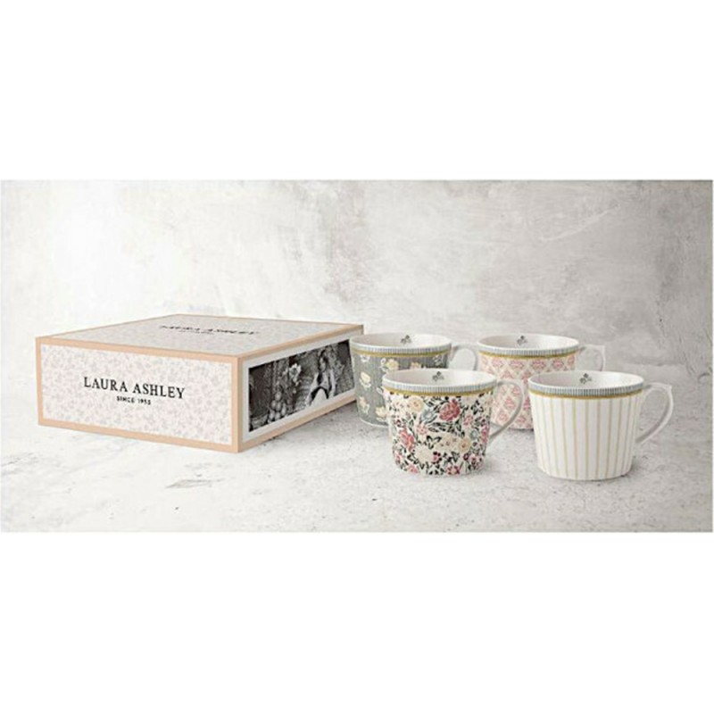 Laura Ashley Κούπες Πορσελάνης Σετ 4τμχ Tea Collectables 30cl