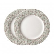 Laura Ashley Πιάτα Πορσελάνης  Σετ 2τμχ Wild Clematis 23εκ