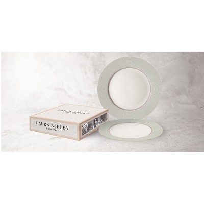 Laura Ashley Πιάτα Πορσελάνης Σετ 2τμχ Wild Clematis 26εκ Laura Ashley Πιάτα Πορσελάνης Σετ 2τμχ Wild Clematis 26εκ