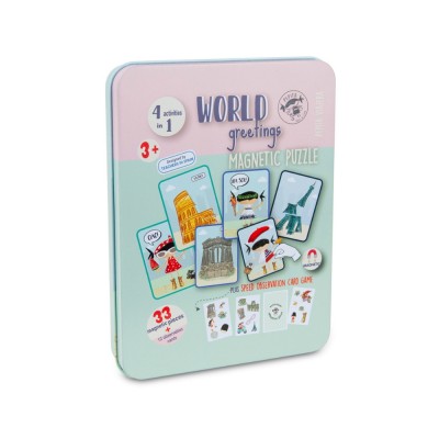 Pepita Viajera Μαγνητικό Παιχνίδι, Greeting Of The World Collection -Kids Collection,12x16,3x2,5cm