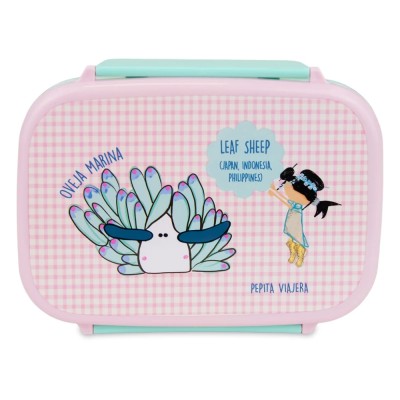 Pepita Viajera Παιδικό Φαγητοδοχείο με Χωρίσματα Leaf Sheep Collection Lunch Box 765ml