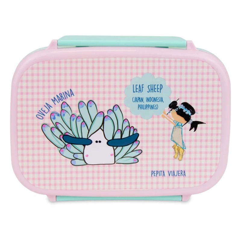 Pepita Viajera Παιδικό Φαγητοδοχείο με Χωρίσματα Leaf Sheep Collection Lunch Box 765ml Pepita Viajera Παιδικό Φαγητοδοχείο με Χωρίσματα Leaf Sheep Collection Lunch Box 765ml