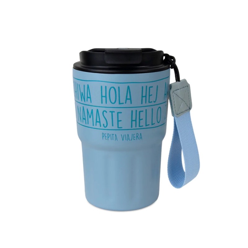 Pepita Viajera Ισοθερμικό Ποτήρι Moodlife Travel Collection Greetings Collection Γαλάζιο 360ml Pepita Viajera Ισοθερμικό Ποτήρι Moodlife Travel Collection Greetings Collection Γαλάζιο 360ml