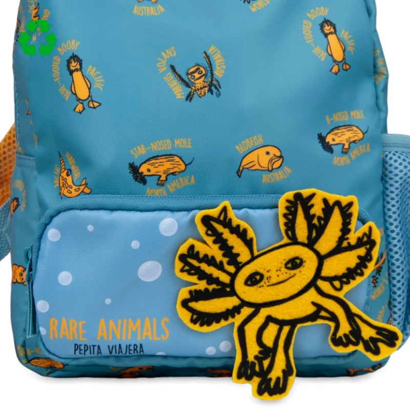 Pepita Viajera Παιδικό Σακίδιο Πλάτης Kids Collection Rare Animals Collection Μπλε 29x24,5x8,5εκ Pepita Viajera Παιδικό Σακίδιο Πλάτης Kids Collection Rare Animals Collection Μπλε 29x24,5x8,5εκ