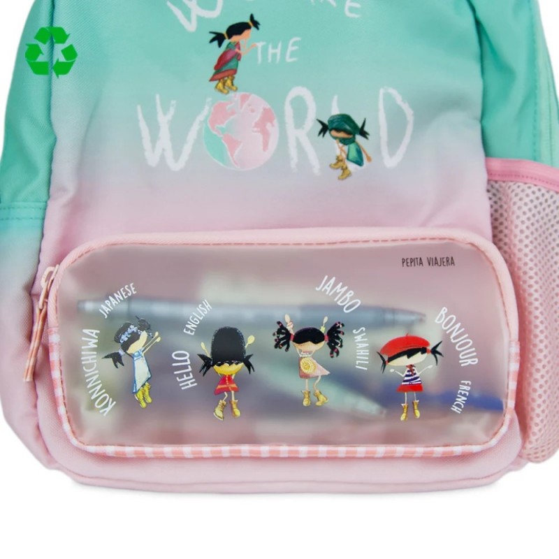 Pepita Viajera Παιδικό Σακίδιο Πλάτης Kids Collection Greetings Of The World Collection 29x24,5x8,5εκ Pepita Viajera Παιδικό Σακίδιο Πλάτης Kids Collection Greetings Of The World Collection 29x24,5x8,5εκ