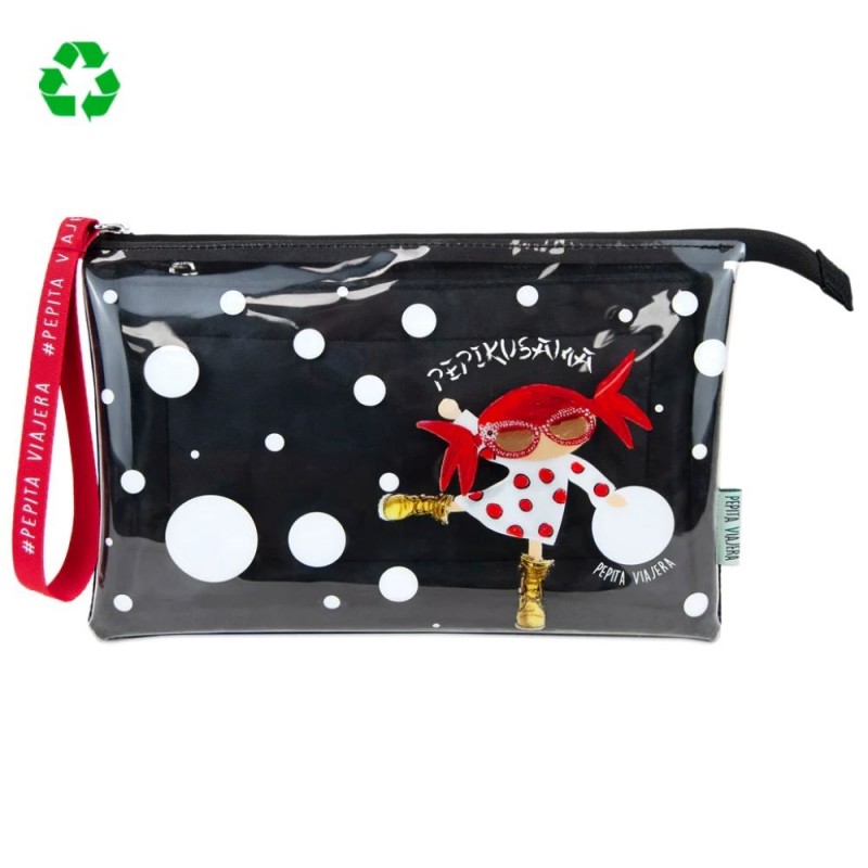 Pepita Viajera Νεσεσέρ Κασετίνα με 3 Χώρους Artists Collection Pepikusama Collection Μαύρη 23x15x5εκ Pepita Viajera Νεσεσέρ Κασετίνα με 3 Χώρους Artists Collection Pepikusama Collection Μαύρη 23x15x5εκ