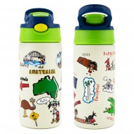 Pepita Viajera Μπουκάλι Ισοθερμικό με Καλαμάκι,Australia World Places Collection-Kids Collection, 400ml Pepita Viajera Μπουκάλι Ισοθερμικό με Καλαμάκι,Australia World Places Collection-Kids Collection, 400ml