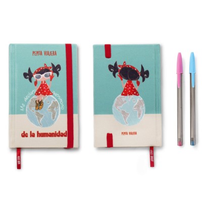 Pepita Viajera Σημειωματάριο με Μεταλλική Θήκη ,Heritage Collection-Essentials Collection, 19,2x14,6x3,5εκ