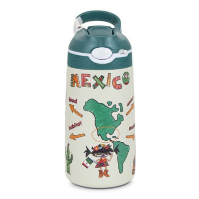 Pepita Viajera Μπουκάλι Ισοθερμικό με Καλαμάκι,Mexico Collection-Kids Collection, 400ml Pepita Viajera Μπουκάλι Ισοθερμικό με Καλαμάκι,Mexico Collection-Kids Collection, 400ml