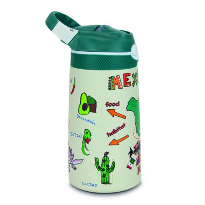 Pepita Viajera Μπουκάλι Ισοθερμικό με Καλαμάκι,Mexico Collection-Kids Collection, 400ml Pepita Viajera Μπουκάλι Ισοθερμικό με Καλαμάκι,Mexico Collection-Kids Collection, 400ml