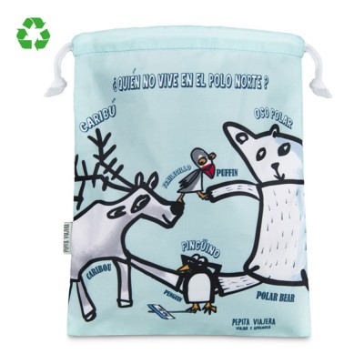 Pepita Viajera Πουγκί Φαγητού με Κορδόνι Αδιάβροχο ,Arctic Collection-Kids Collection, 28x23εκ Pepita Viajera Πουγκί Φαγητού με Κορδόνι Αδιάβροχο ,Arctic Collection-Kids Collection, 28x23εκ