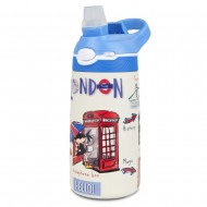 Pepita Viajera Μπουκάλι Ισοθερμικό με Καλαμάκι,London Collection-Kids Collection, 400ml Pepita Viajera Μπουκάλι Ισοθερμικό με Καλαμάκι,London Collection-Kids Collection, 400ml