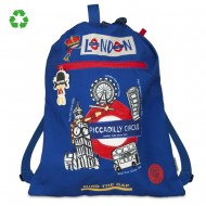 Pepita Viajera Σακίδιο Πλάτης Μαλακό Μπλε,London Collection-Kids Collection, 35x28εκ Pepita Viajera Σακίδιο Πλάτης Μαλακό Μπλε,London Collection-Kids Collection, 35x28εκ