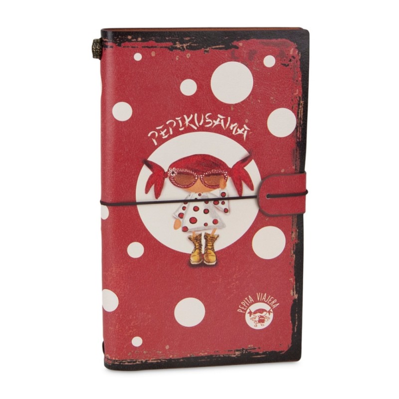 Pepita Viajera Σημειωματάριο με Δέσιμο και Θήκες ,Pepikusama,Art Collections, 20,6x12,2x1,5εκ Pepita Viajera Σημειωματάριο με Δέσιμο και Θήκες ,Pepikusama,Art Collections, 20,6x12,2x1,5εκ