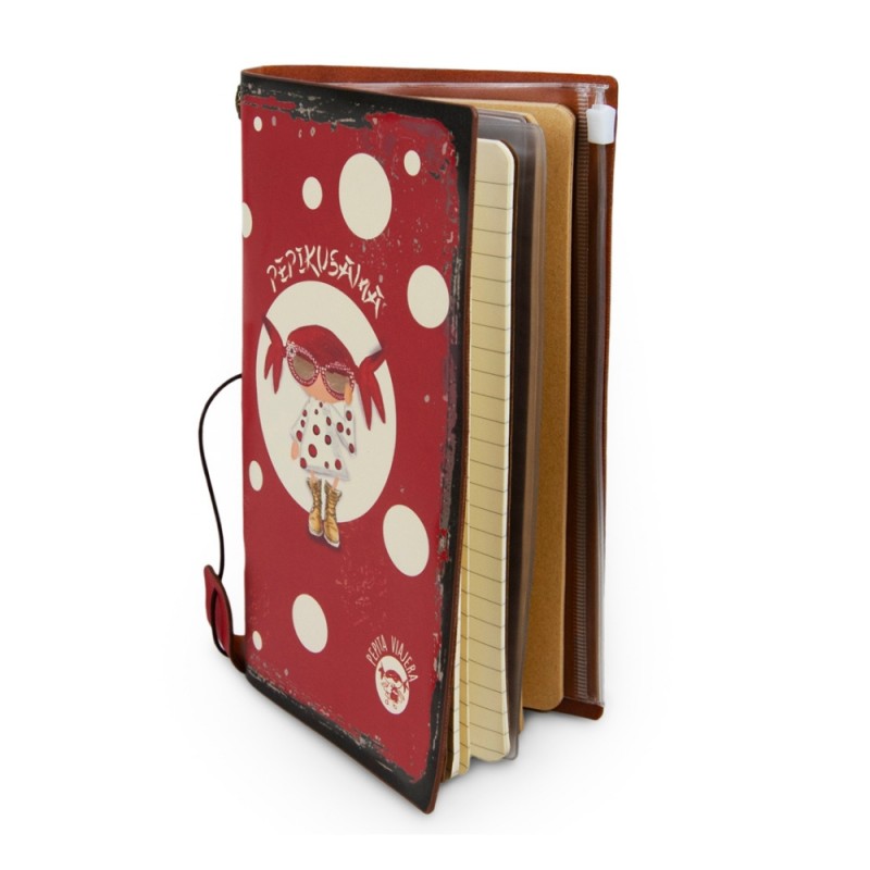 Pepita Viajera Σημειωματάριο με Δέσιμο και Θήκες ,Pepikusama,Art Collections, 20,6x12,2x1,5εκ Pepita Viajera Σημειωματάριο με Δέσιμο και Θήκες ,Pepikusama,Art Collections, 20,6x12,2x1,5εκ