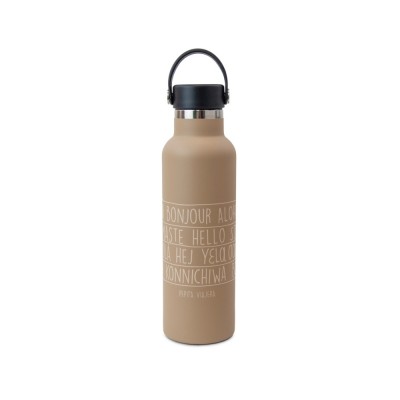 Pepita Viajera Μπουκάλι Ισοθερμικό,Camel,Moodlife Travel-Greetings Collection,600ml