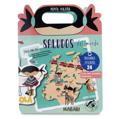 Pepita Viajera Βιβλίο 3D με Αυτοκόλλητα ,Greetings of the World Collection-Kids Collection,23,5x30,5εκ Pepita Viajera Βιβλίο 3D με Αυτοκόλλητα ,Greetings of the World Collection-Kids Collection,23,5x30,5εκ